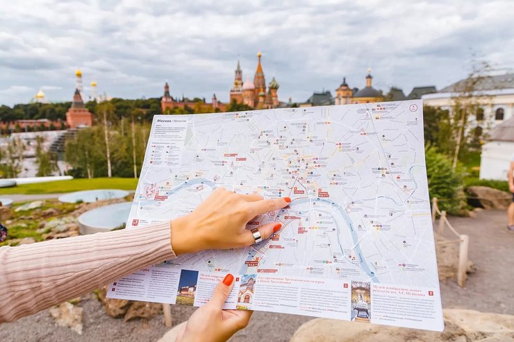 карта москва