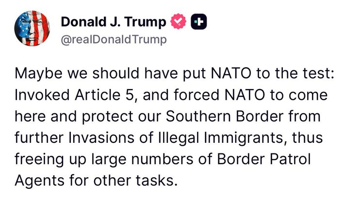 Трамп предлагает испытать НАТО